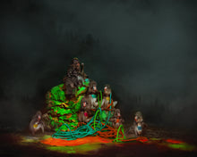 Load image into Gallery viewer, MONKEYS ON THE EDGE OF THE FOREST, POCKET EDITION, SIGNED &amp; FRAMED,  BEHIND ACRYLGLASS
