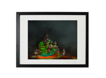 Load image into Gallery viewer, MONKEYS ON THE EDGE OF THE FOREST, POCKET EDITION, SIGNED &amp; FRAMED,  BEHIND ACRYLGLASS
